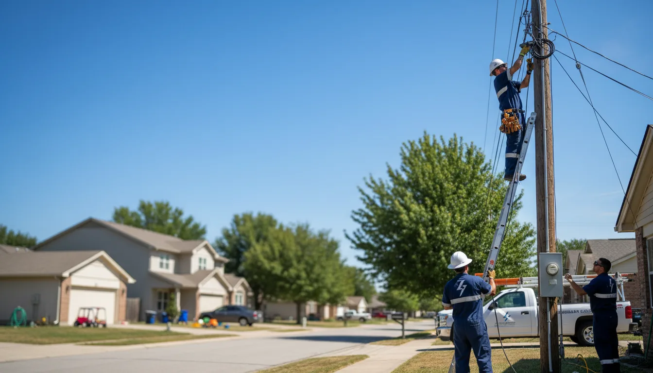 Residential electrician providing installation services in Mineral Springs, PA